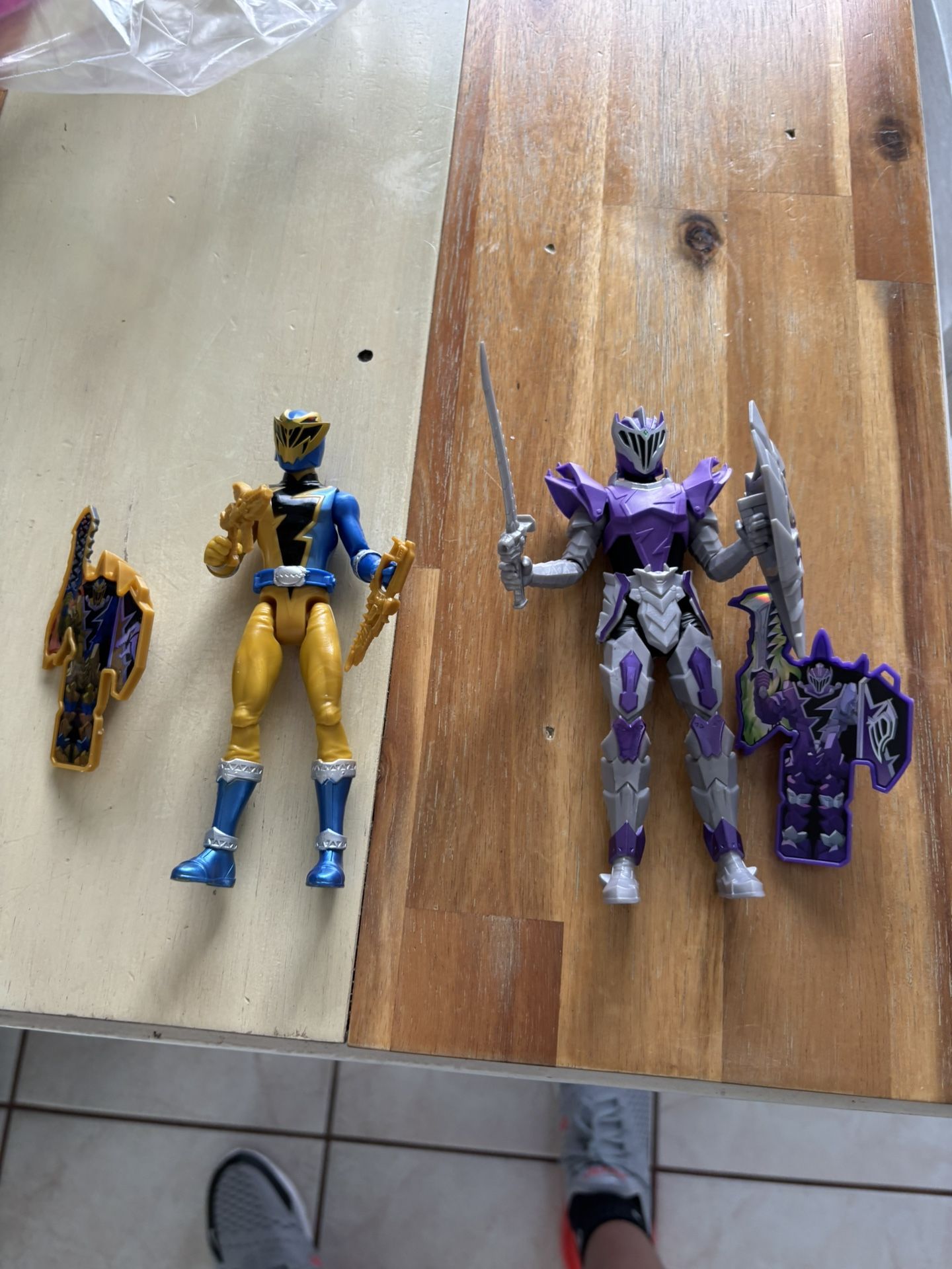 Gold Ranger and Void Knight Figures