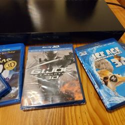 3D Blu-ray player and movie bundle