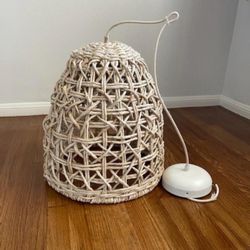 Boho Farmhouse Rustic Woven Kitchen Island Lighting Lamp