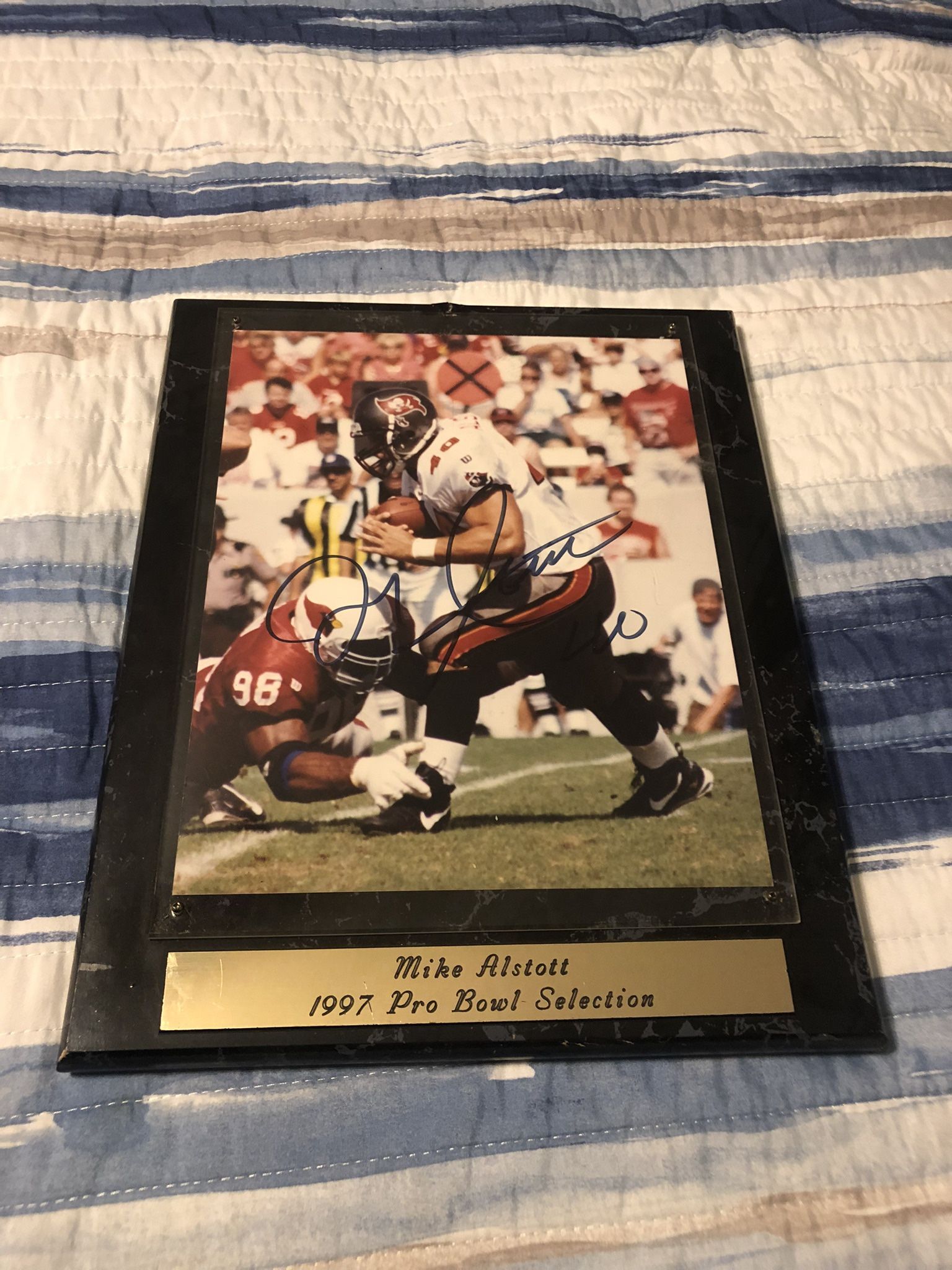 Signed Picture Of Mike Alstott