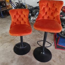 Orange Bar Stools