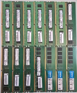 4gb sticks of DDR4 Desktop RAM - 14 total