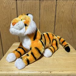 Vintage Disney Store Aladdin Rajah Plush Figure Laying Stuffed Animal Tiger 21”