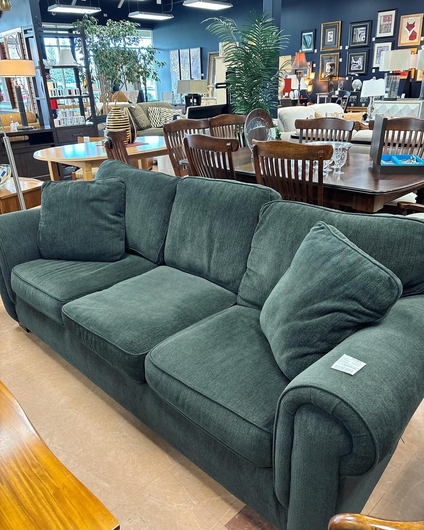 Gorgeous Green Sofa In Excellent Condition!