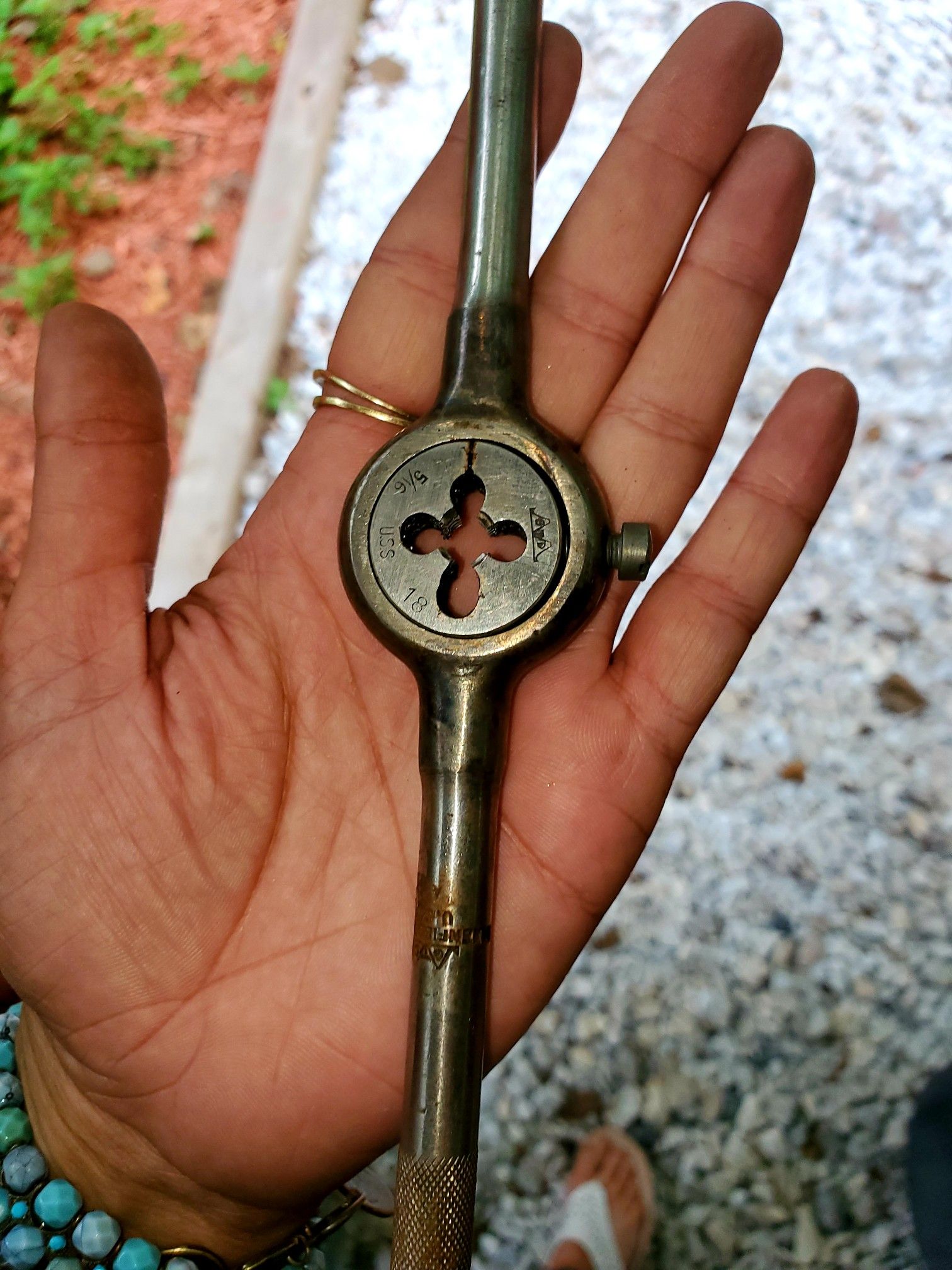 Antique Greenfield Tap and Die Set Machinist Tools Little Giant