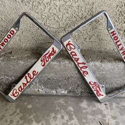 Vintage License Plate Frames