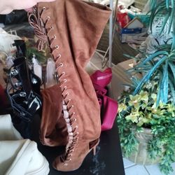 Long Brown Boots 