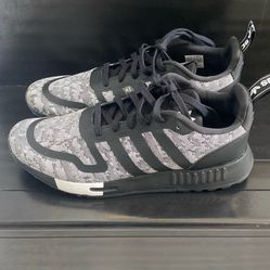 Black And White Adidas Barely Used