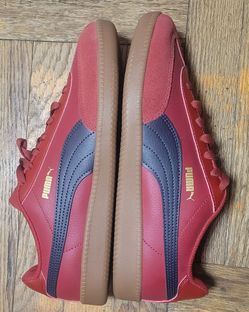 Puma Red Suede & Leather Sneakers - US Size 9