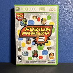 Fuzion Frenzy 2 (Xbox 360, 2007) Complete in Box with Manual -Party Game Classic