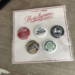 Marty Supreme x Golf Wang 5pk Button Pins  
