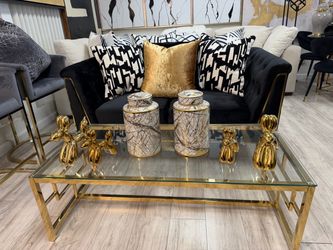 Black and Gold Sofa