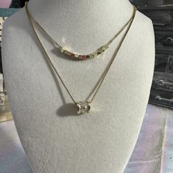 New Stainless Steel Layered Necklace