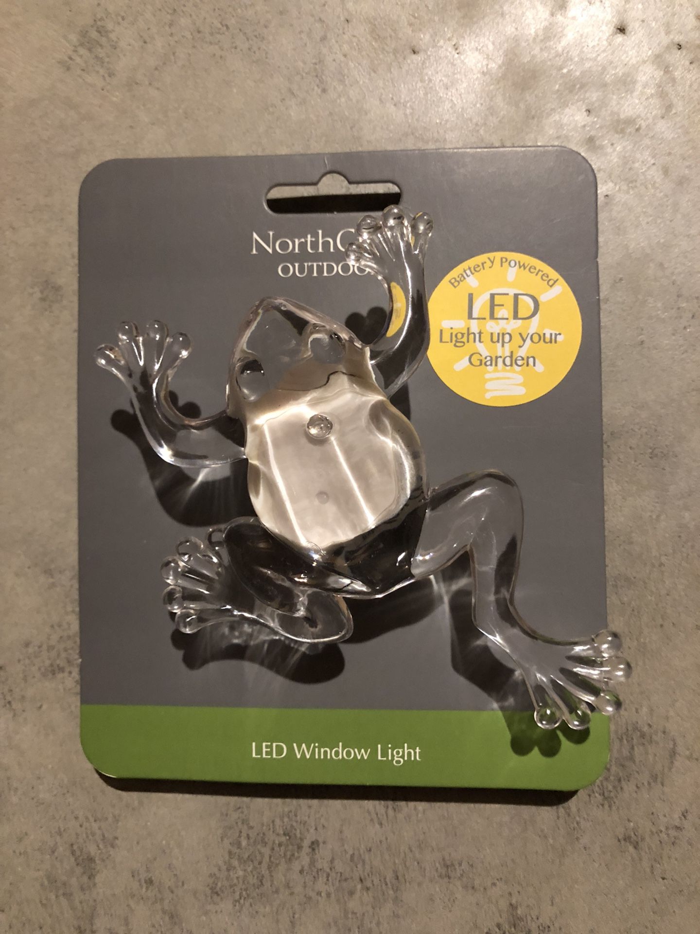 LED Frog Multicolored Window Light