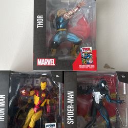 McFarland Marvel Figures With Comic Inside