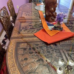Antique Chinese table With Chairs