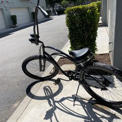 BLACK CHOPPER BEACH CRUISER🔹BICYCLES🔹WORKOUT 