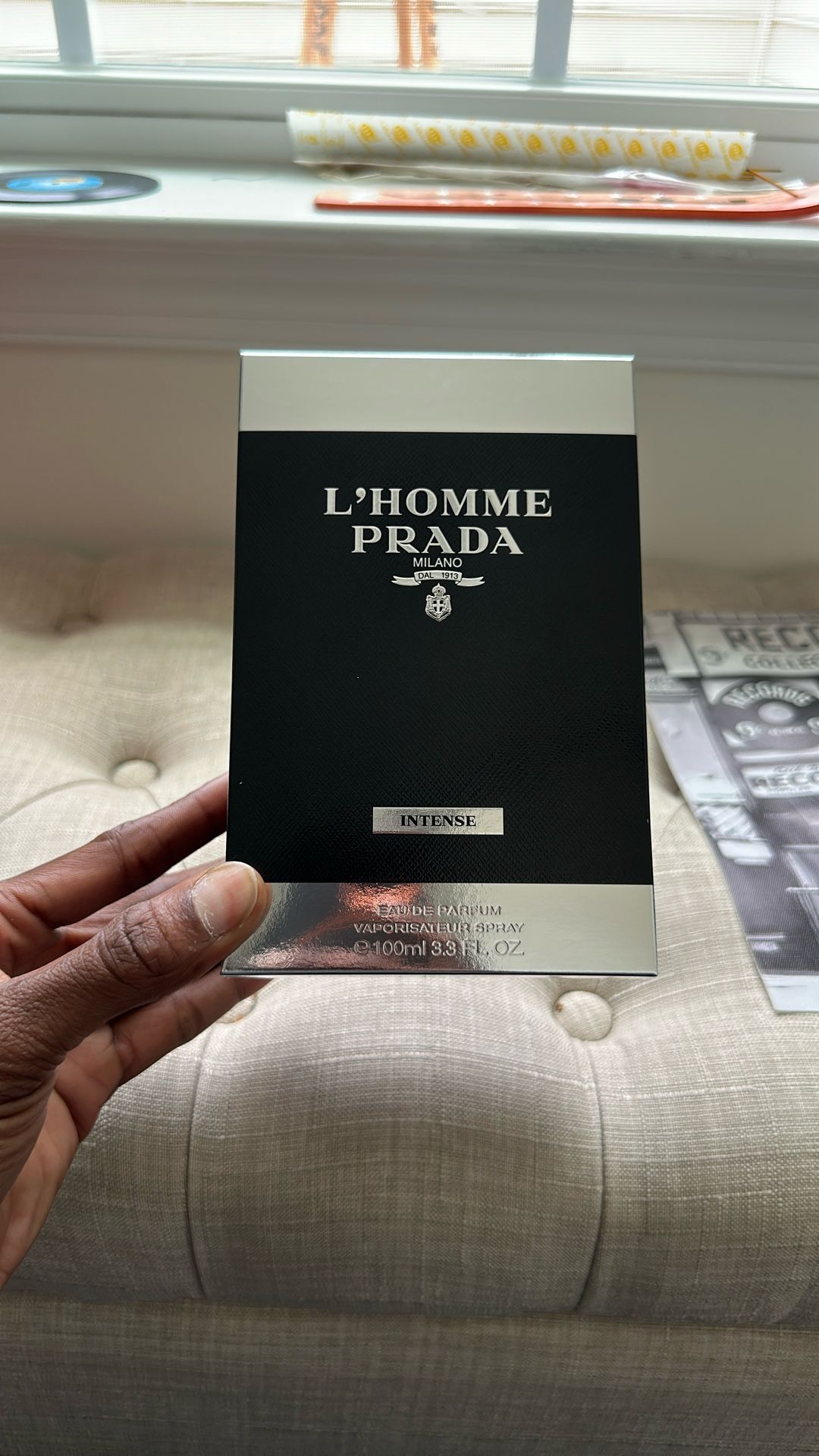 Prada L’Homme Intense Bottle + Box (Empty, Great Condition)