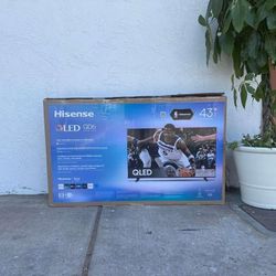 43” Hisense smart 4k Qled tv 