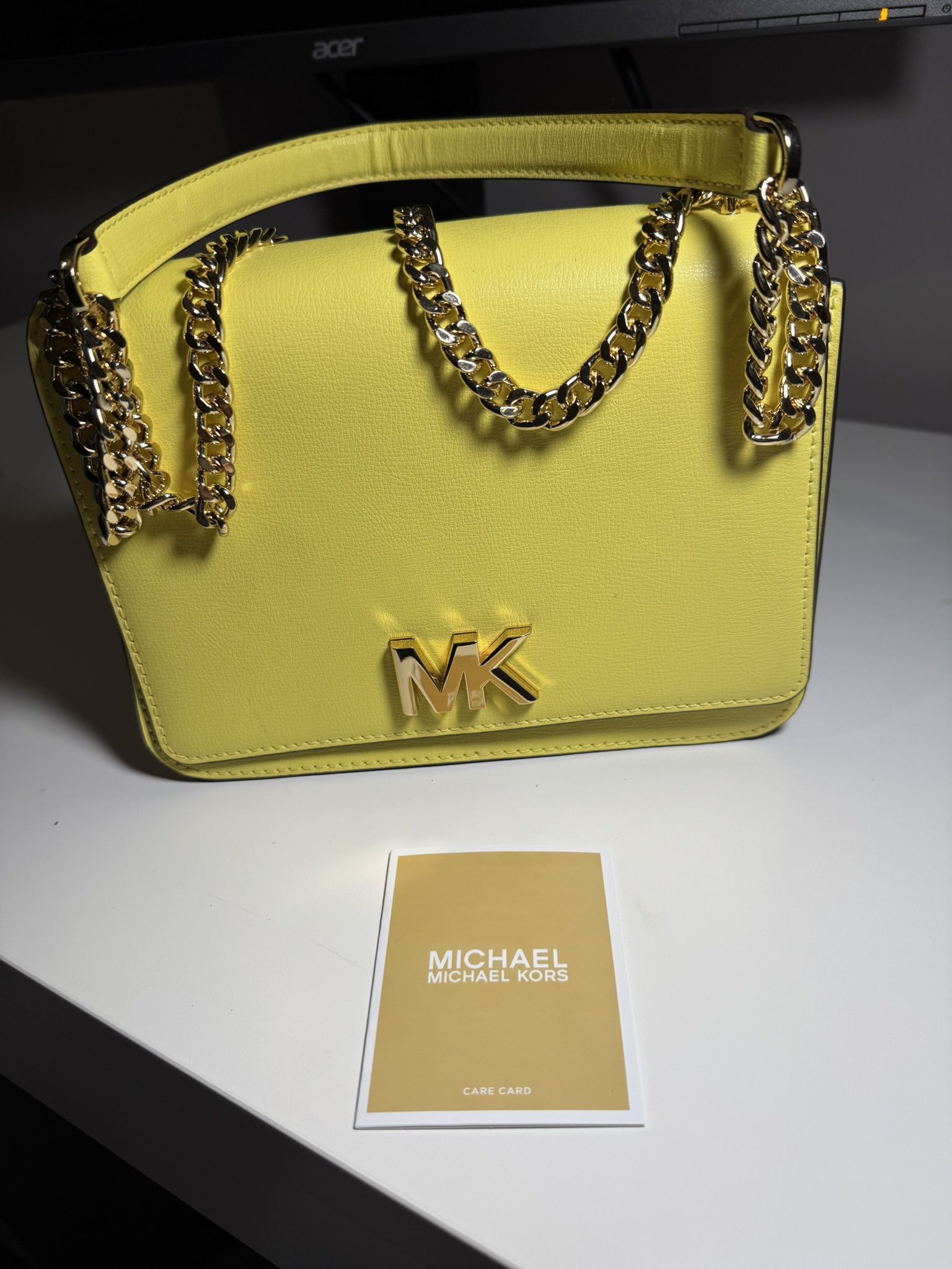 Michael Kors Yellow Boutique Crossbody Bag