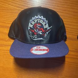 Original Leather Raptors SnapBack Hat