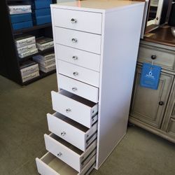 New White 9 Drawer Vanity Make Up Storage Drawers Special 