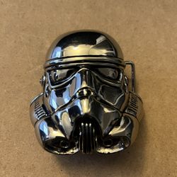 Star Wars Stormtrooper Helmet Large Chrome Metal Belt Buckle 2005 NEW UNUSED