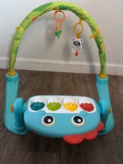 Musical Baby Activity Gym Piano + Hanging Toys – No Mat