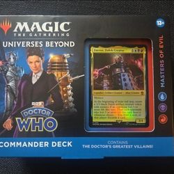 Magic The Gathering Universes Beyond Doctor Who Commander Deck Masters of Evil
