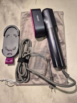 Reewit Handheld Portable Travel Steamer Iron 1200W 120V Corded w/ Bag Pink/Gray