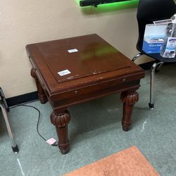 dark wooden brown coffee table