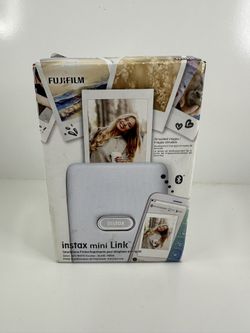 NEW Open Box Fujifilm Instax Mini Link Smartphone Printer ASH WHITE Wireless