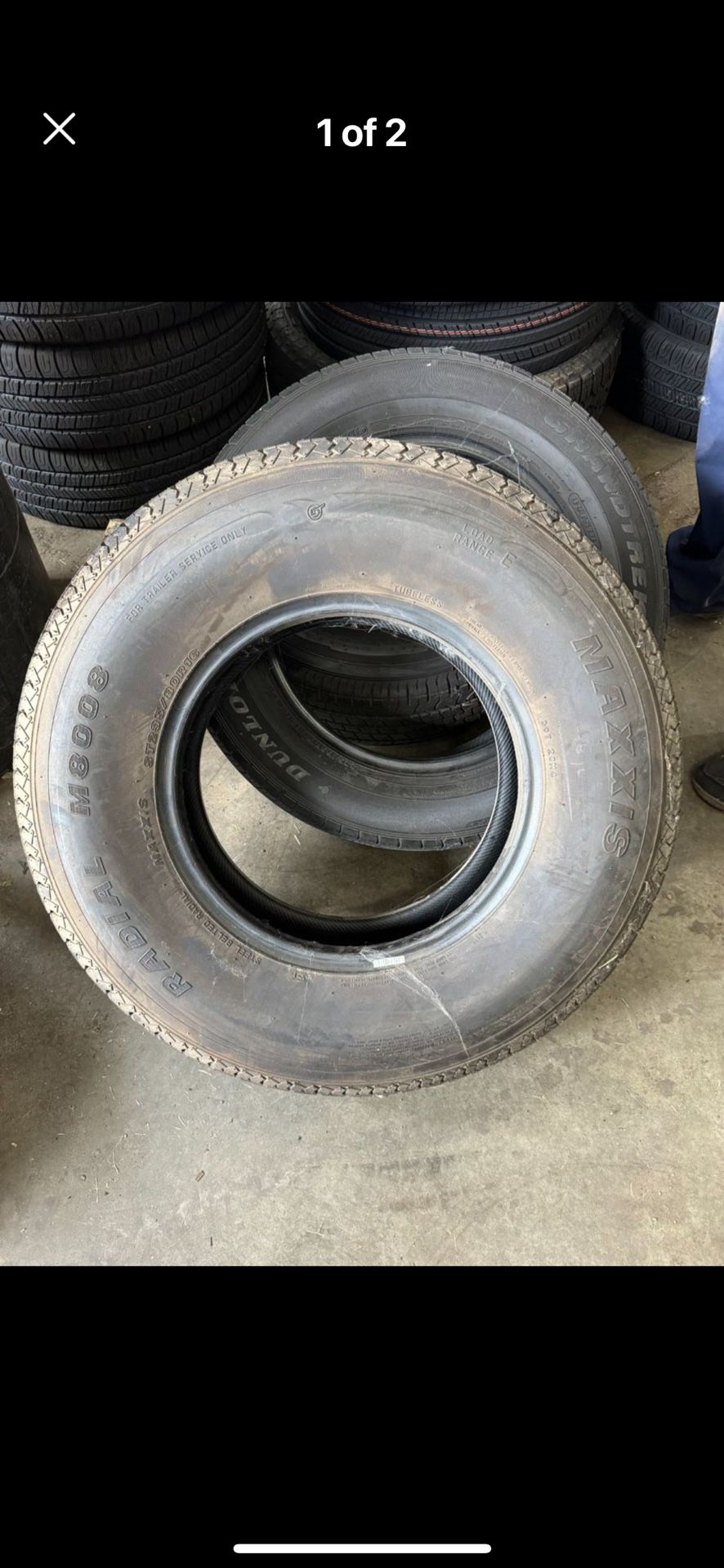 Brand New 235/80/16 10 Ply Maxis Trailer Tire