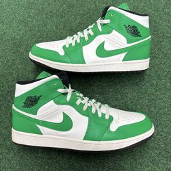 JORDAN 1 MID LUCKY GREEN SIZE 13