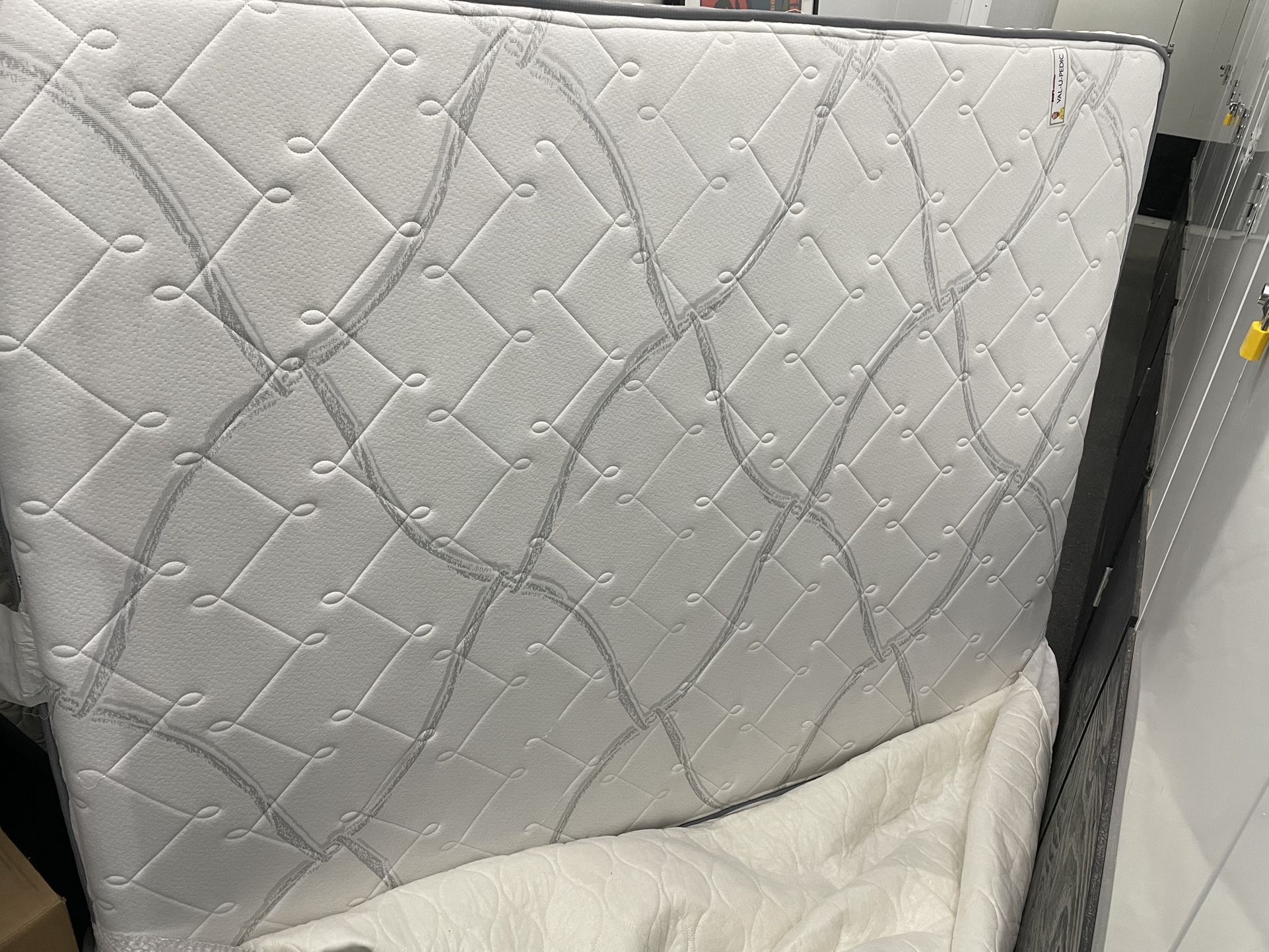 Bob's Val-U-Pedic Queen Mattress With Box Spring