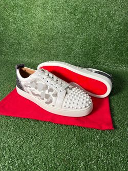 Red Bottoms White Camo Size 8 & 8.5 Men's Shoes