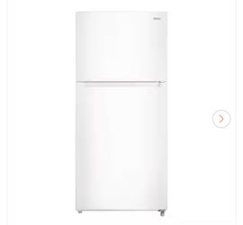 Shop Vissani 18.1 cu. ft. Top Freezer Refrigerator with Adjustable Glass Shelving in White, Garage Ready