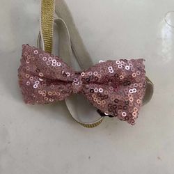 Pink Mens Womens Sequin Style Party Bow Tie Tuxedo Accessories!