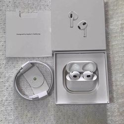 Αpplе Αirpоds 3rd Gen Bluetooth Headsets Earbud & Wireless Charger Cable US SHIP