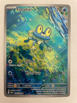 Froakie Pokémon full art and basic Froakie