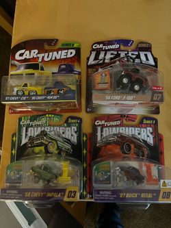 Car tuned lowriders and lifted diecast 10 each
