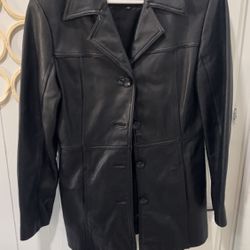 Women  genuine leather female coat