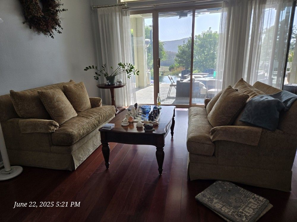 Sofas, One With Pullout Bed