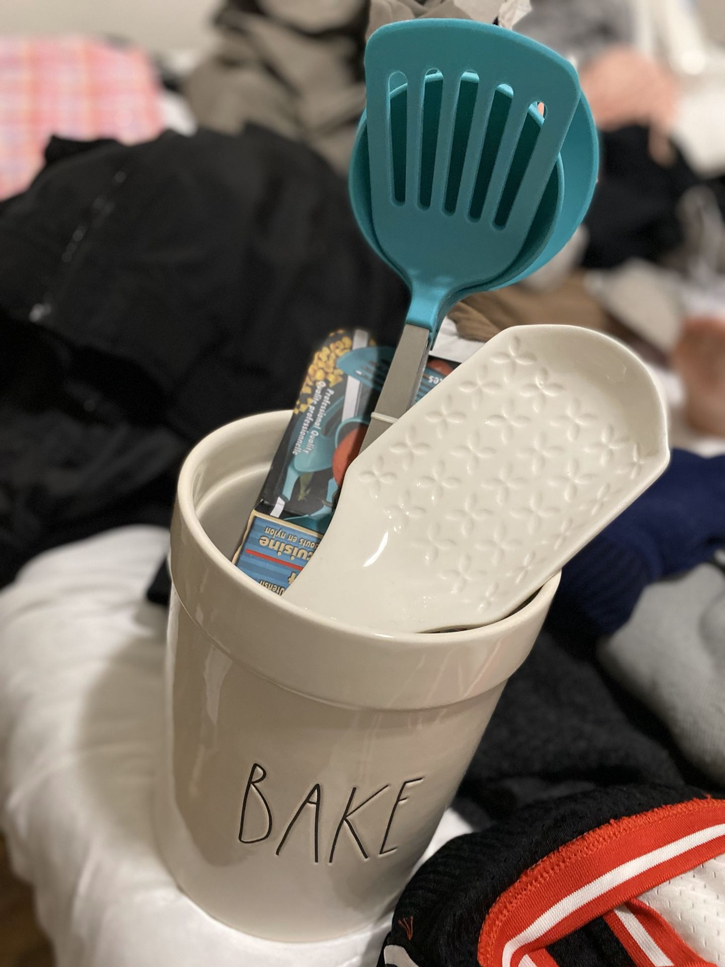 Kitchen utensil and holder/crock/caddy