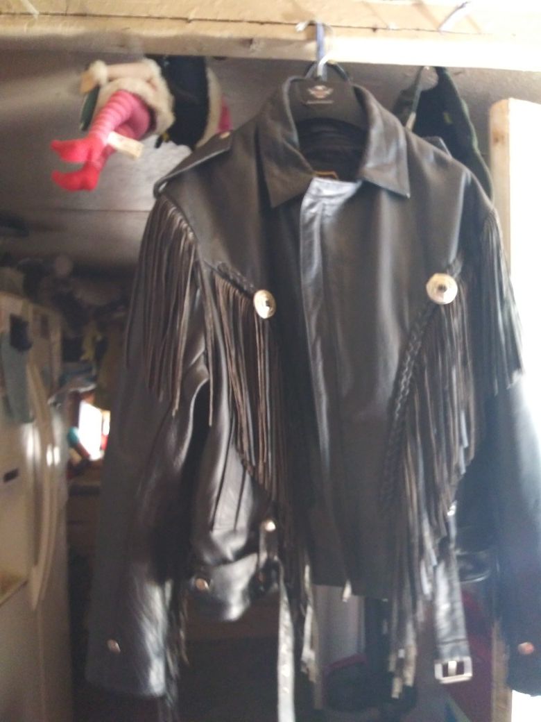 Heavy duty leather jacket