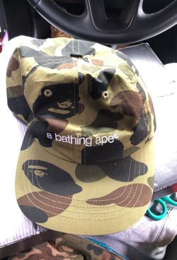 Camo bape hat