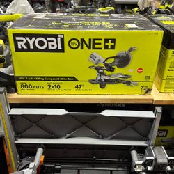 RYOBI 7-1/4" Sliding Miter Saw Cordless 18v Tool Only