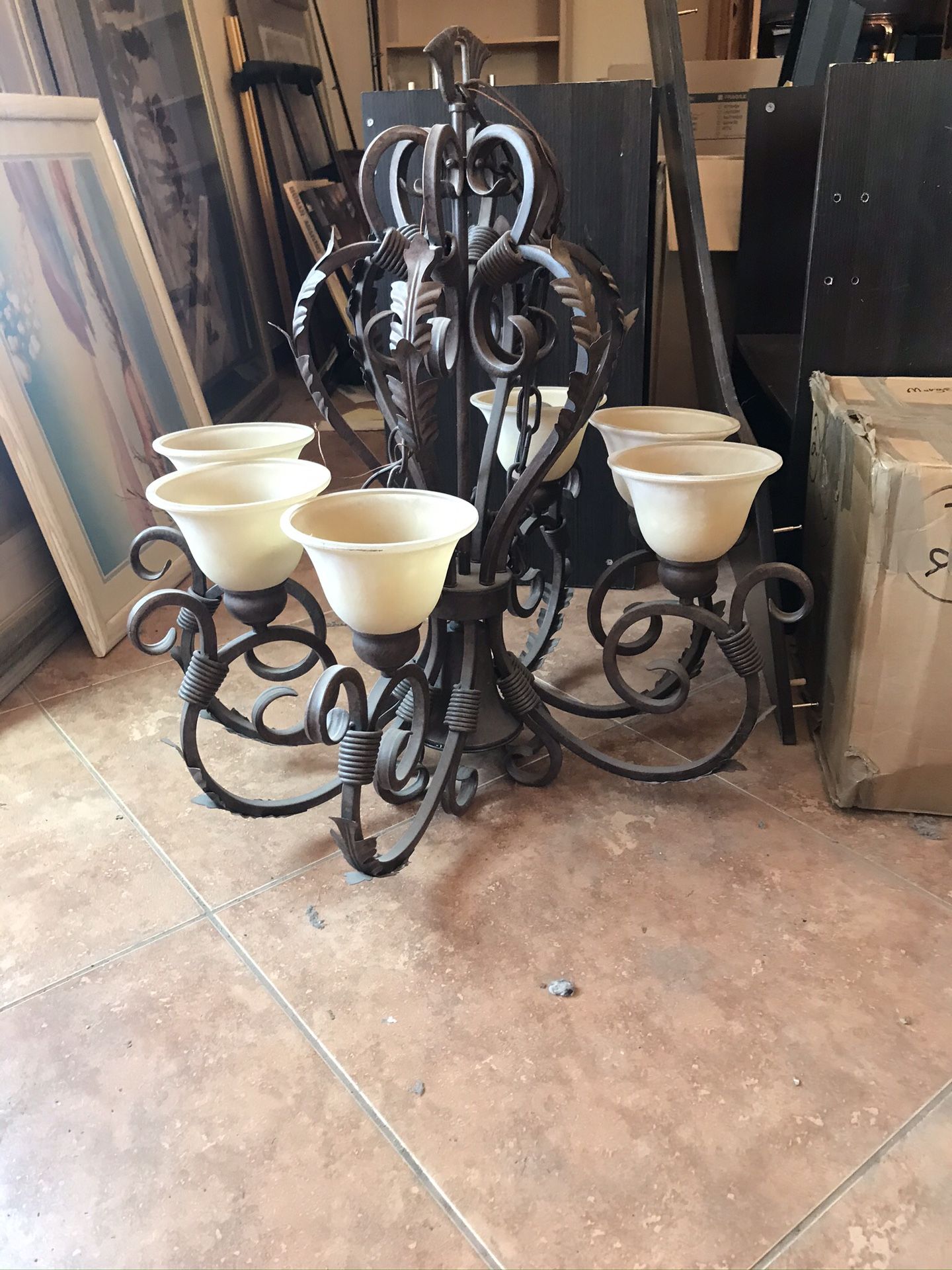 Bronze chandelier