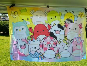Squishmallows Birthday Party Backdrop Banner