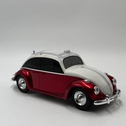 Red  Beetle Taxi Bluetooth Speaker LED Lights Rechargeable 10"
